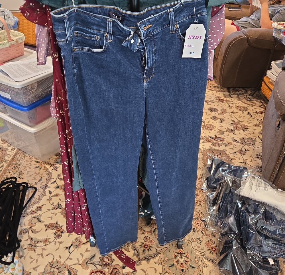 NYDJ Dark Blue Straight-Leg Women's Jeans